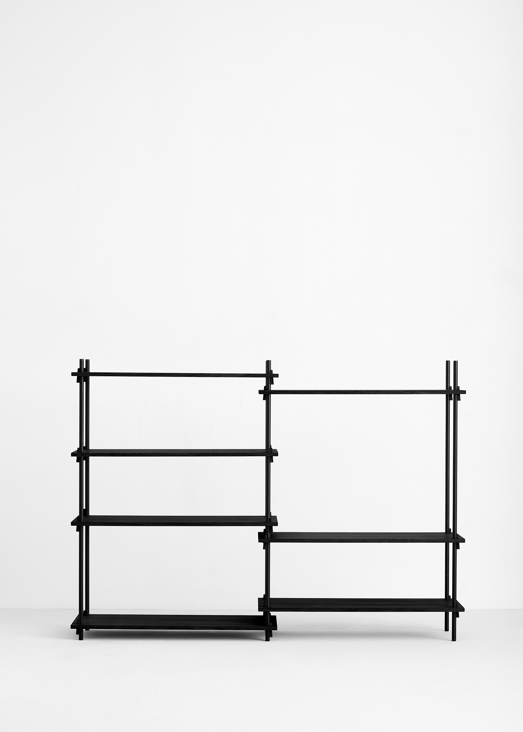 Moebe Shelving System medium double black