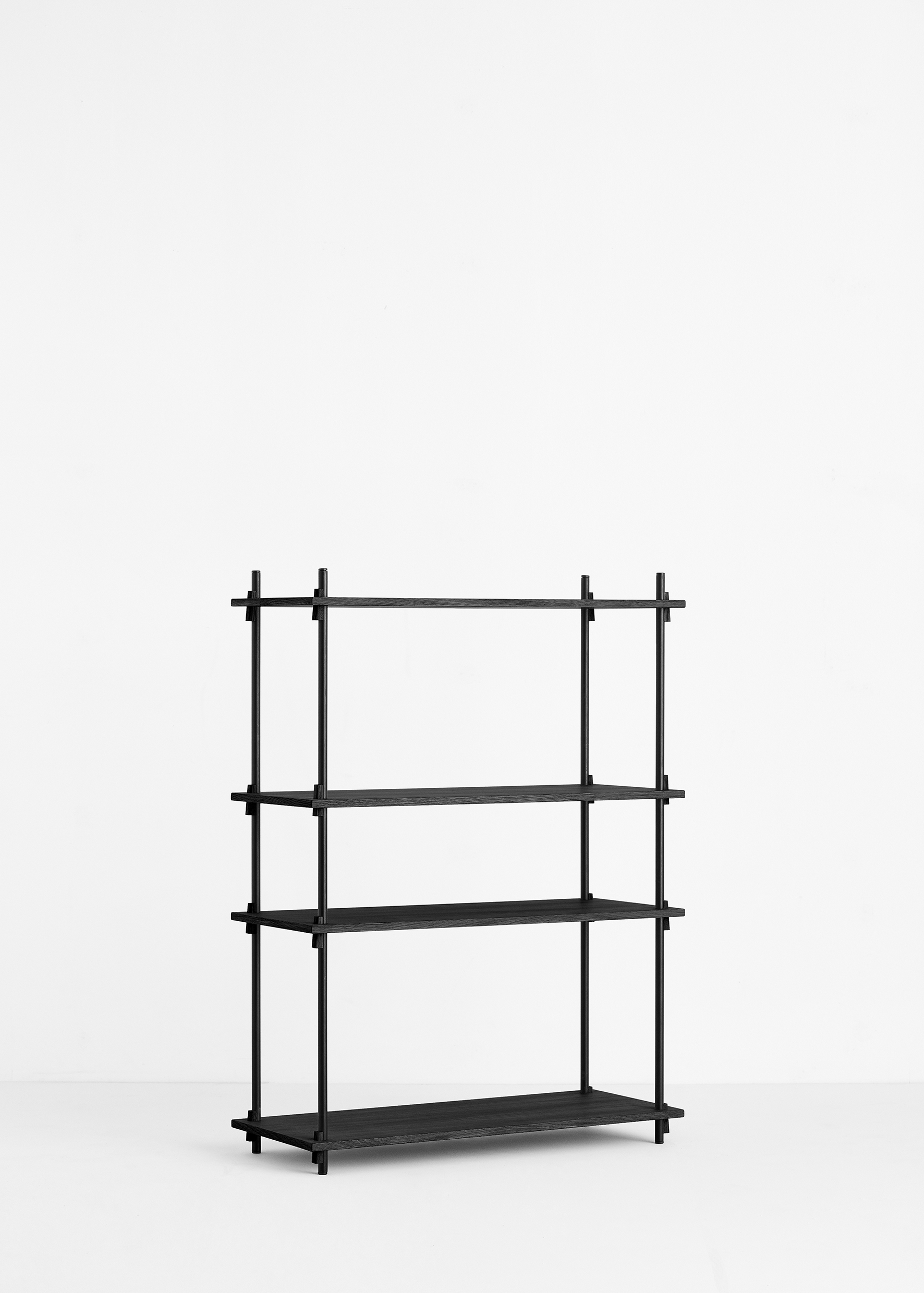 Moebe Shelving System medium single black