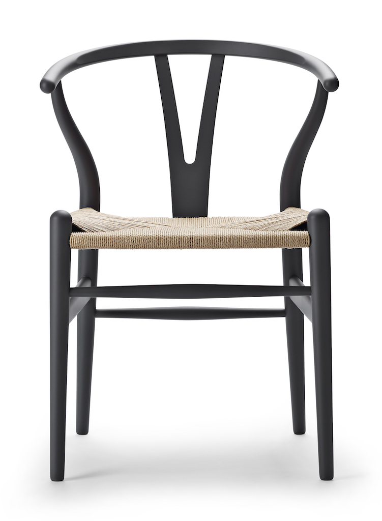 Carl Hansen CH 24 soft grey Naturkordel Wishbone Chair