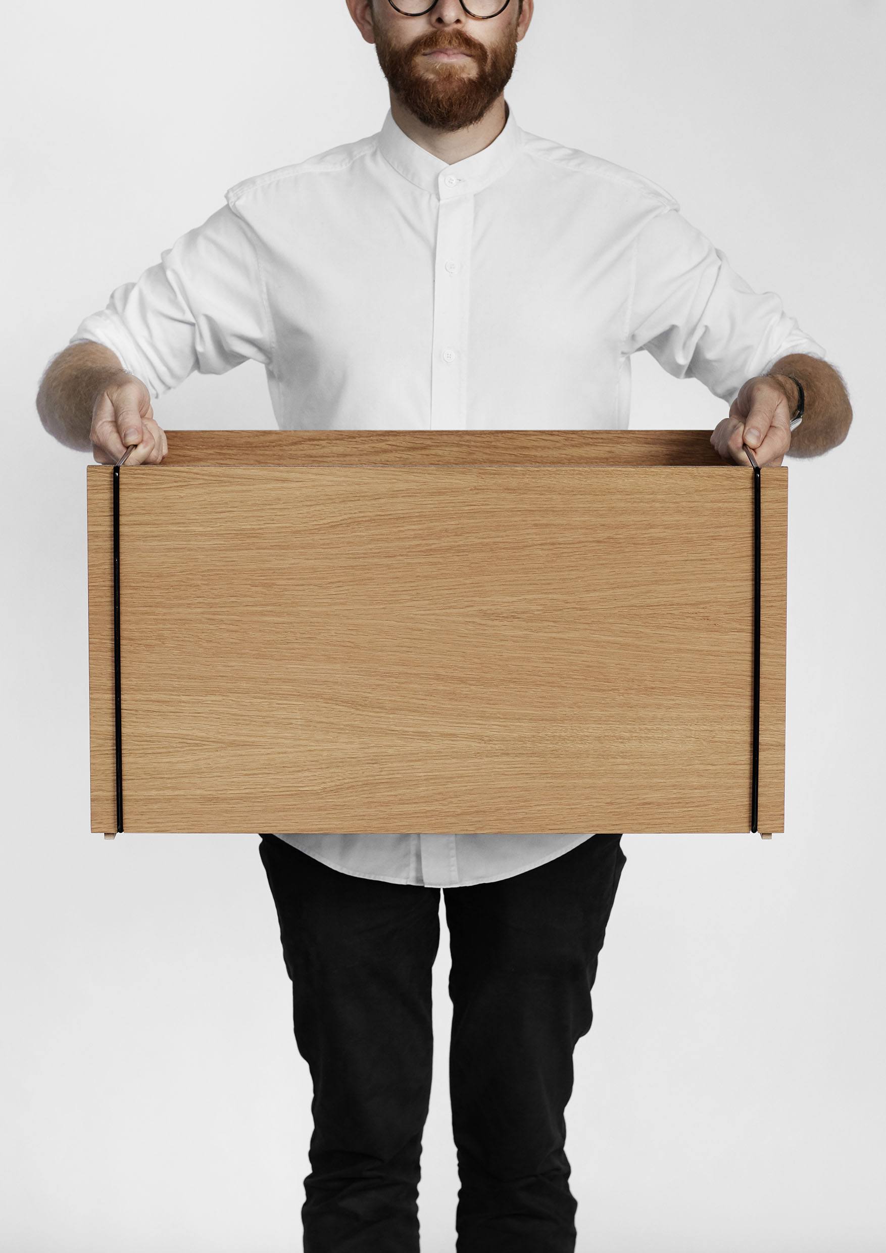 Moebe Storage Box Eiche weiß