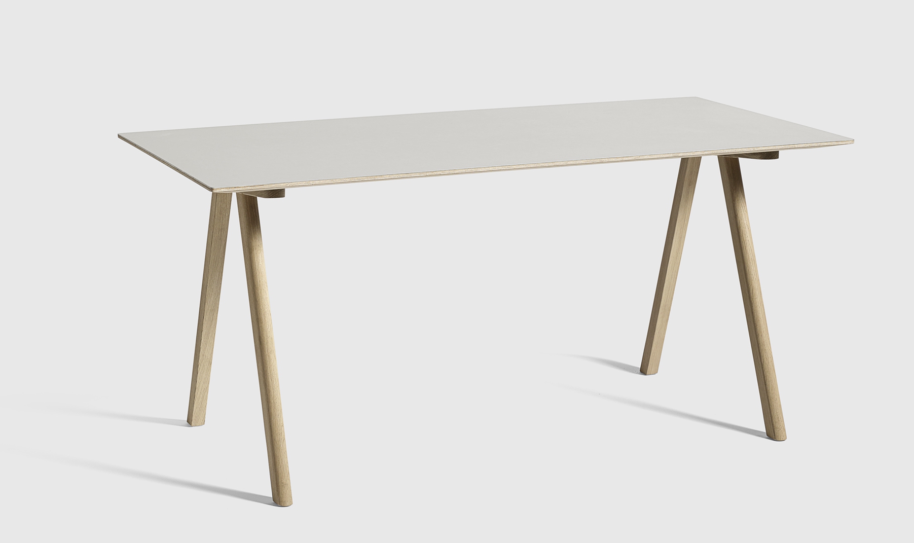 HAY CPH10 Tisch Eiche - Linoleum off white