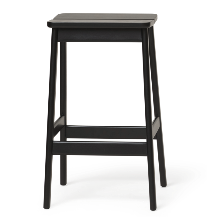 Angle Standard Bar Stool 65, Black