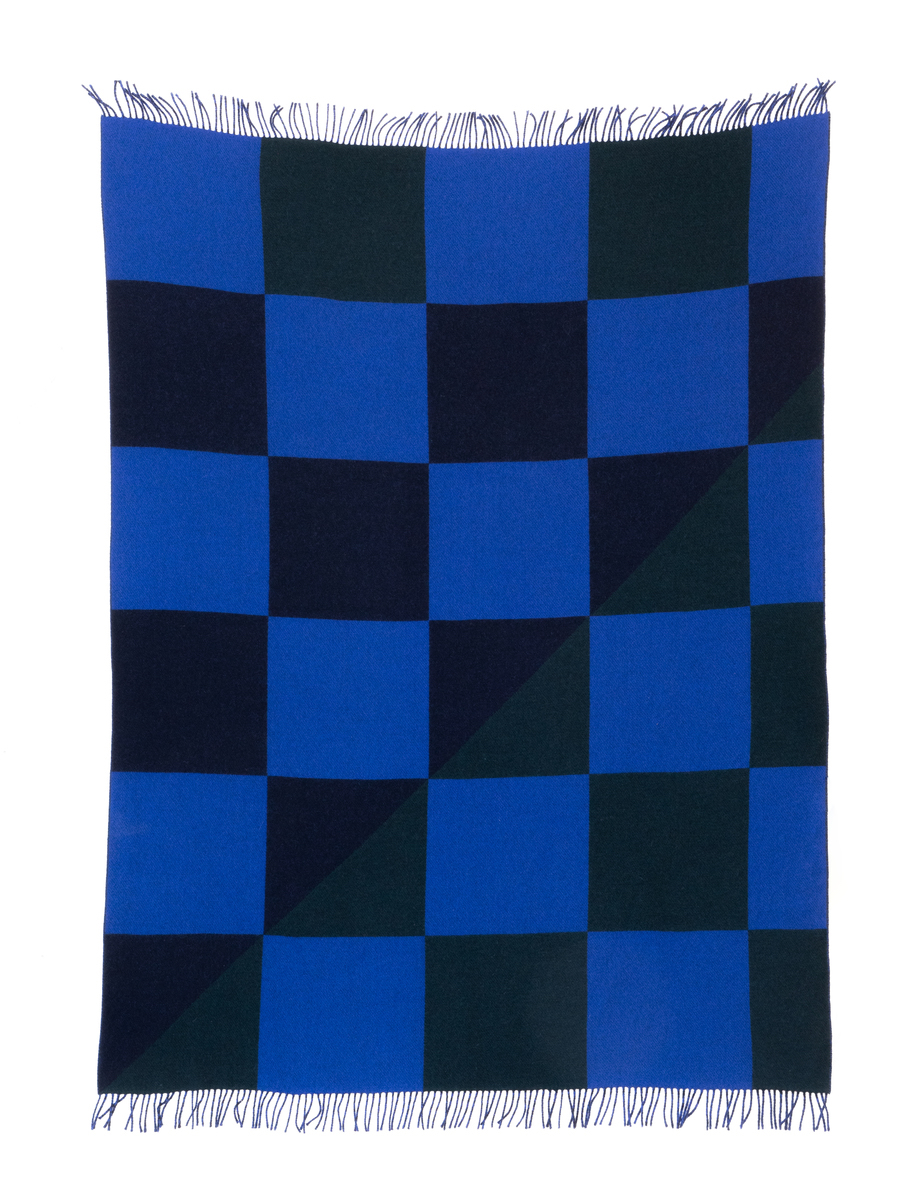 raawii Dana Arbib Patch Decke  Blue/green/navy