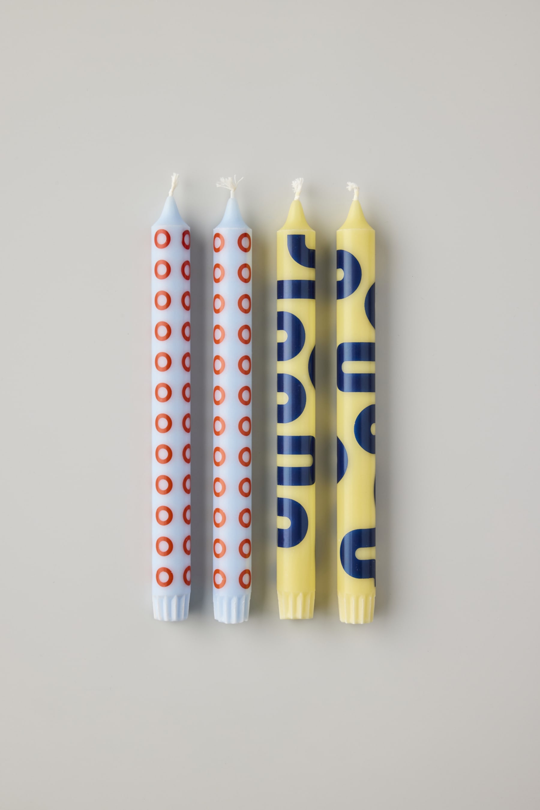 Studio About Kerzen  Yellow / Blue