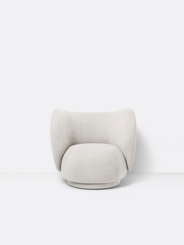 ferm living Lounge Sessel Rico off white