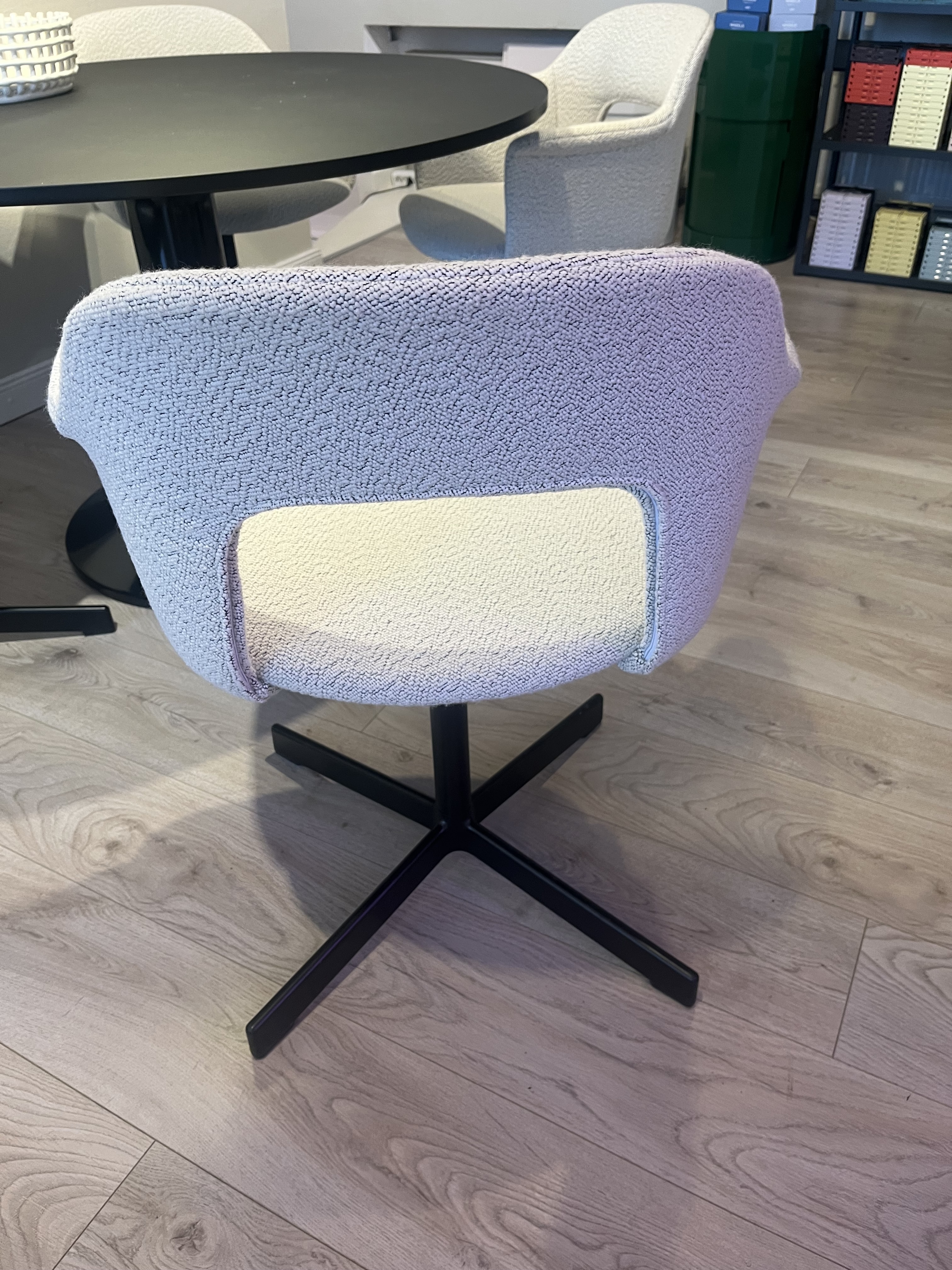 HAY Layout Armchair 234 | Base black | Turf Creme Melange