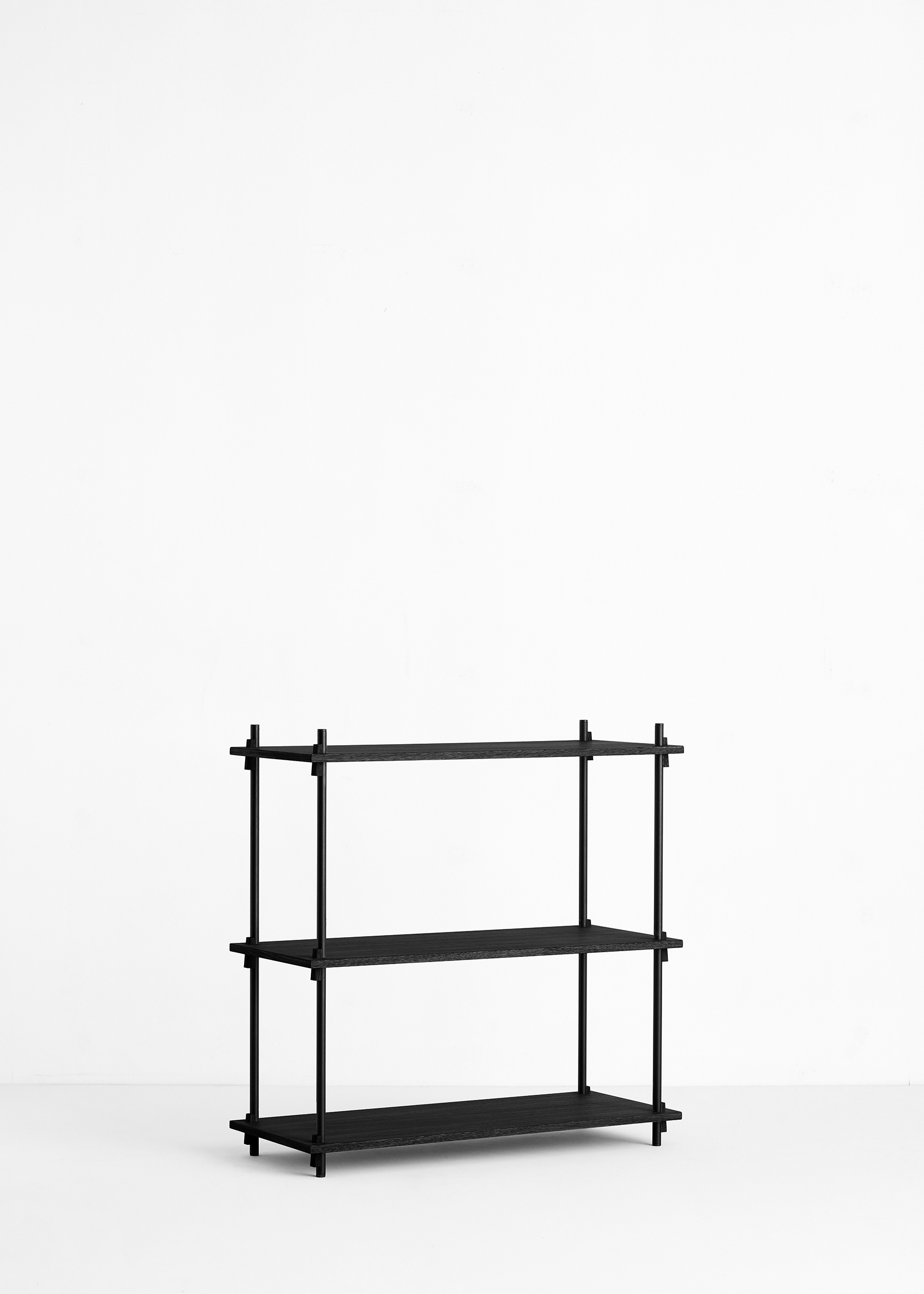 Moebe Shelving System Low single black