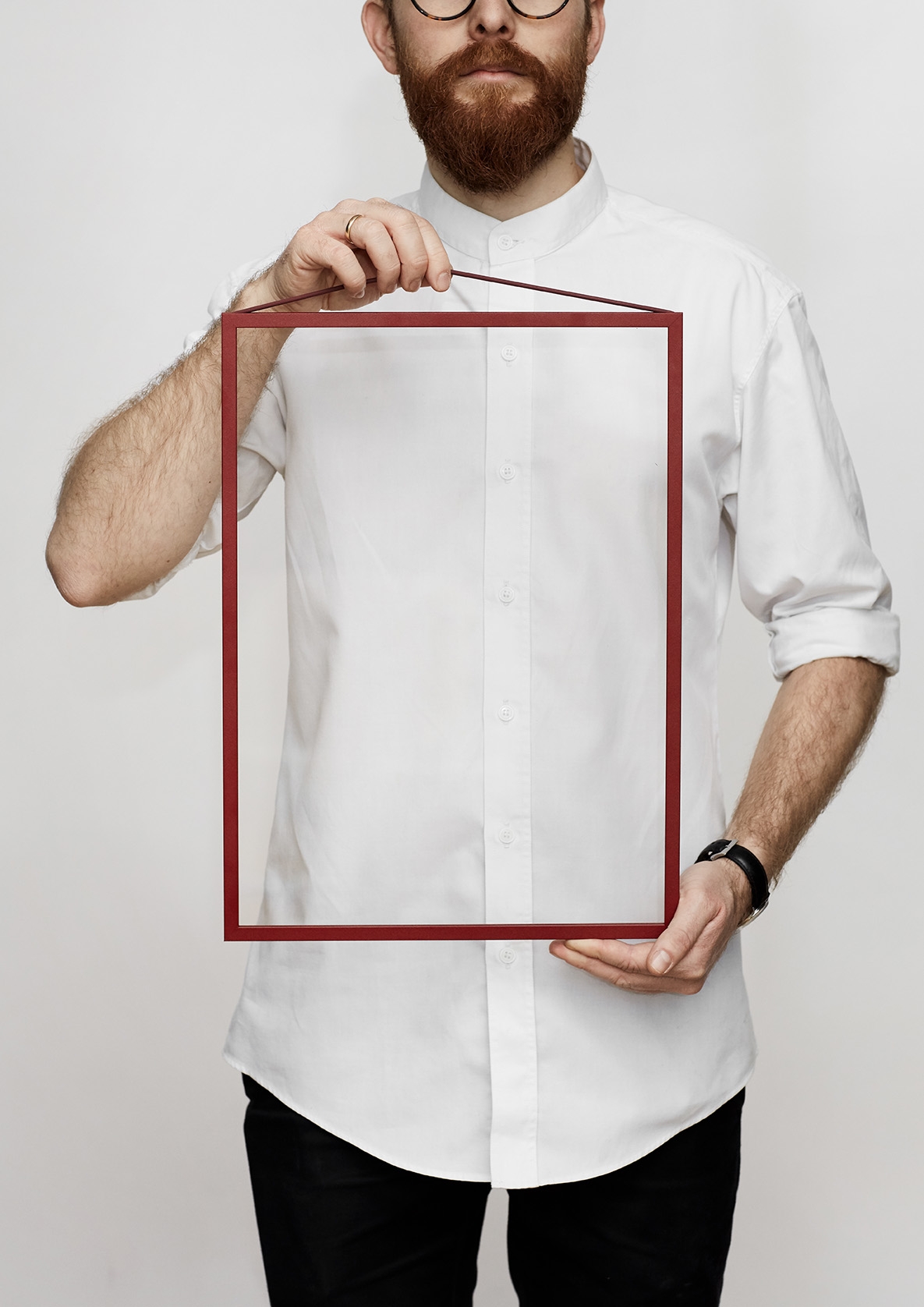 Moebe Frame Alu A3 deep red