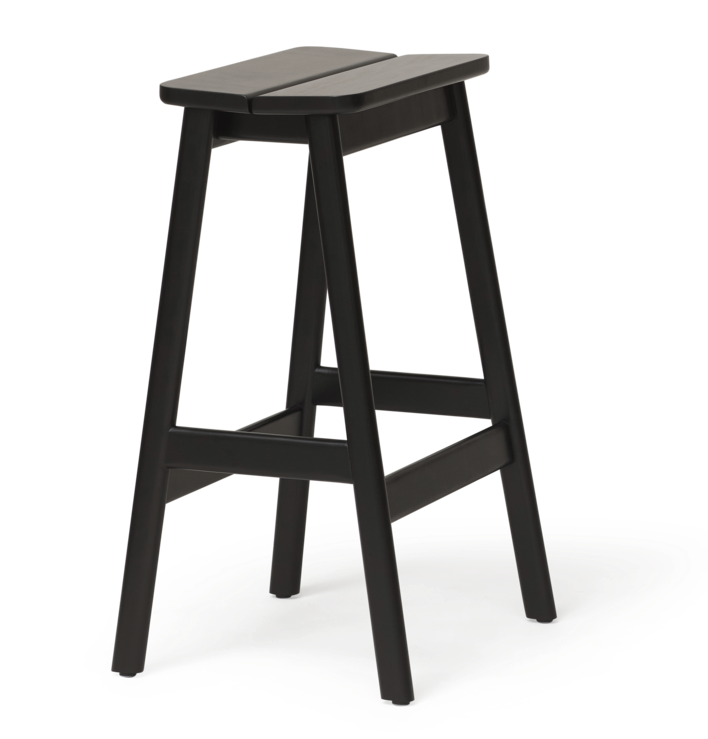 Angle Standard Bar Stool 65, Black