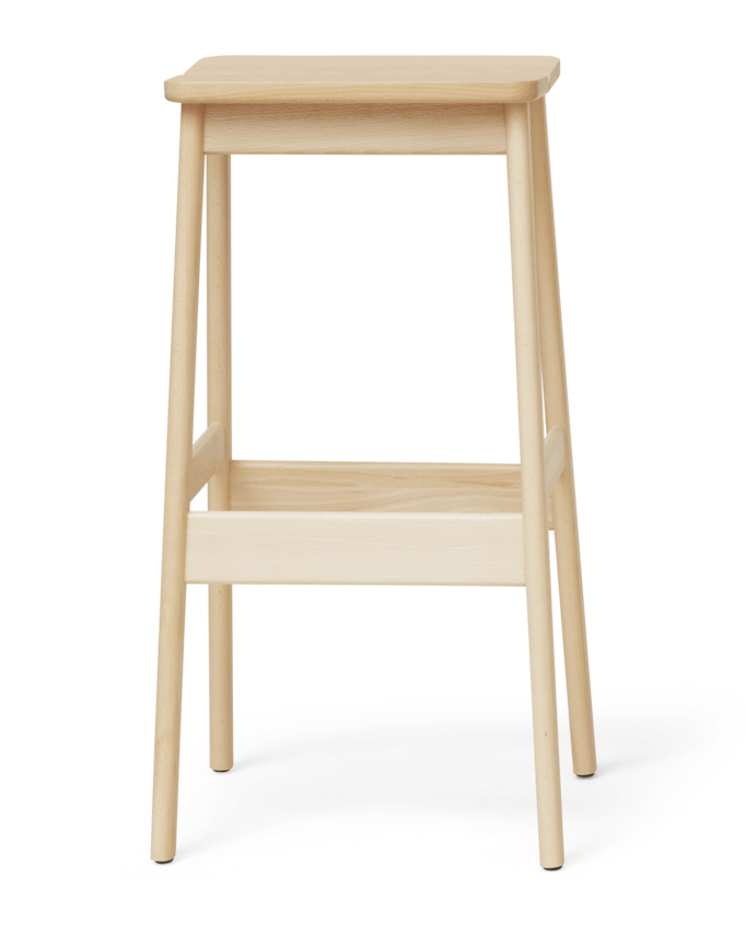 Angle Standard Bar Stool 75, Beech
