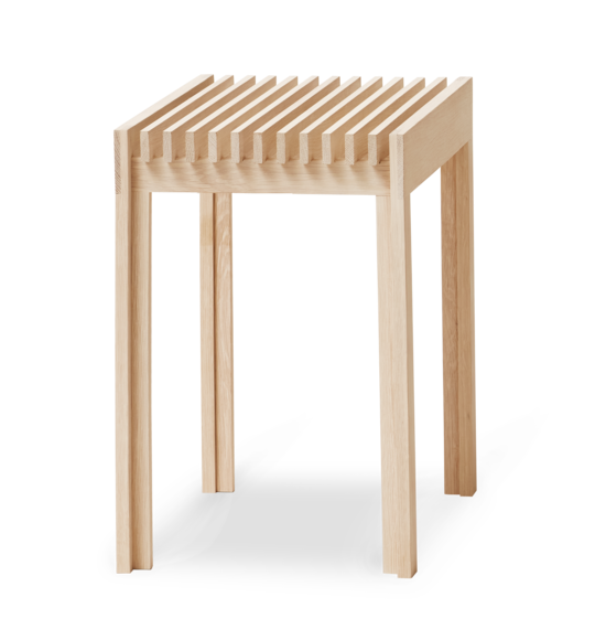 Lightweight Stool, White Oak