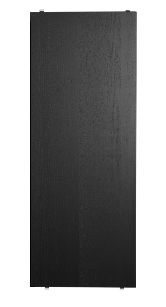 String 3er Pack Regalbretter Esche schwarz gebeizt