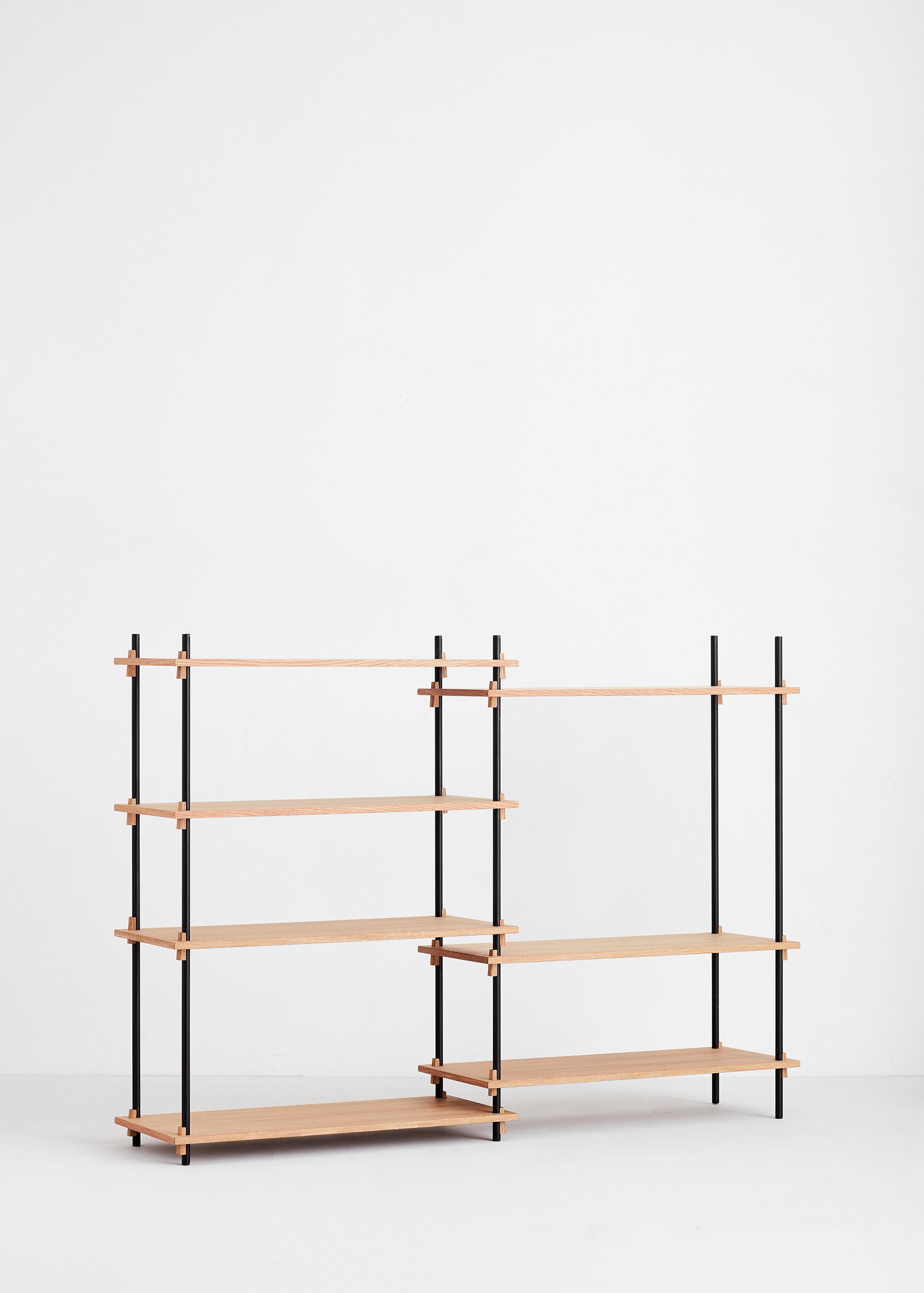Moebe Shelving System medium double oak