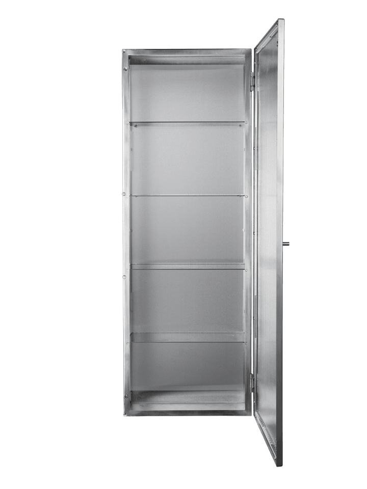ferm living Haze Wandschrank gebürsteter Edelstahl