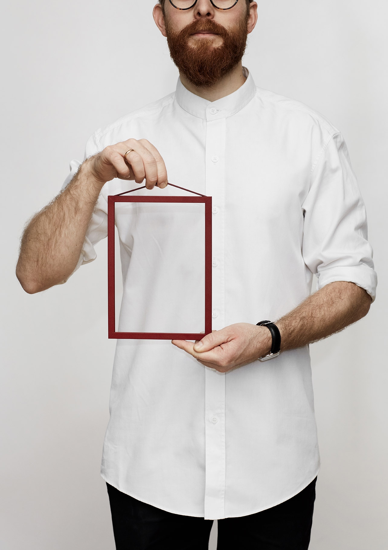 Moebe Frame Alu A5 deep red