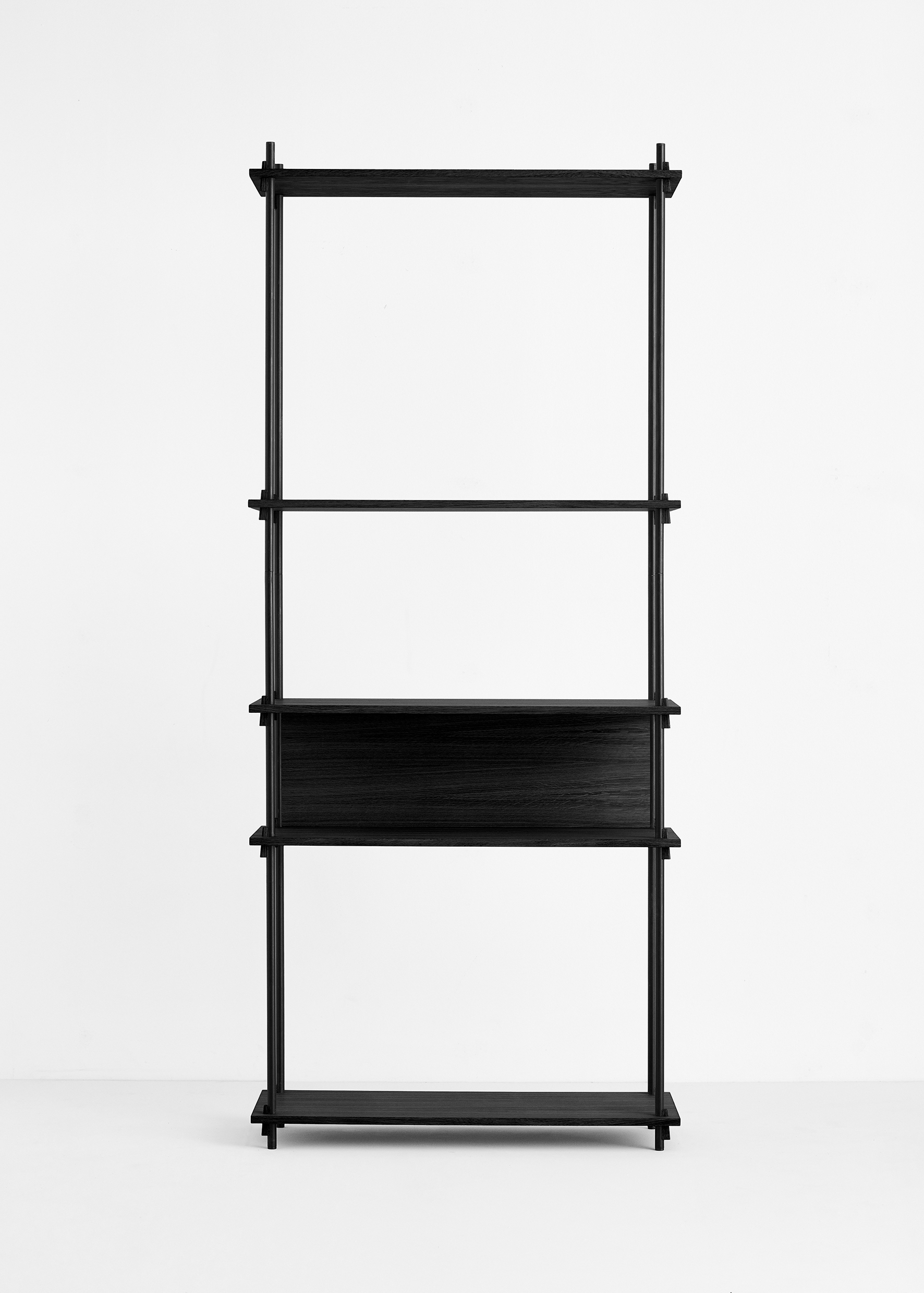 Moebe Shelving System tall single black