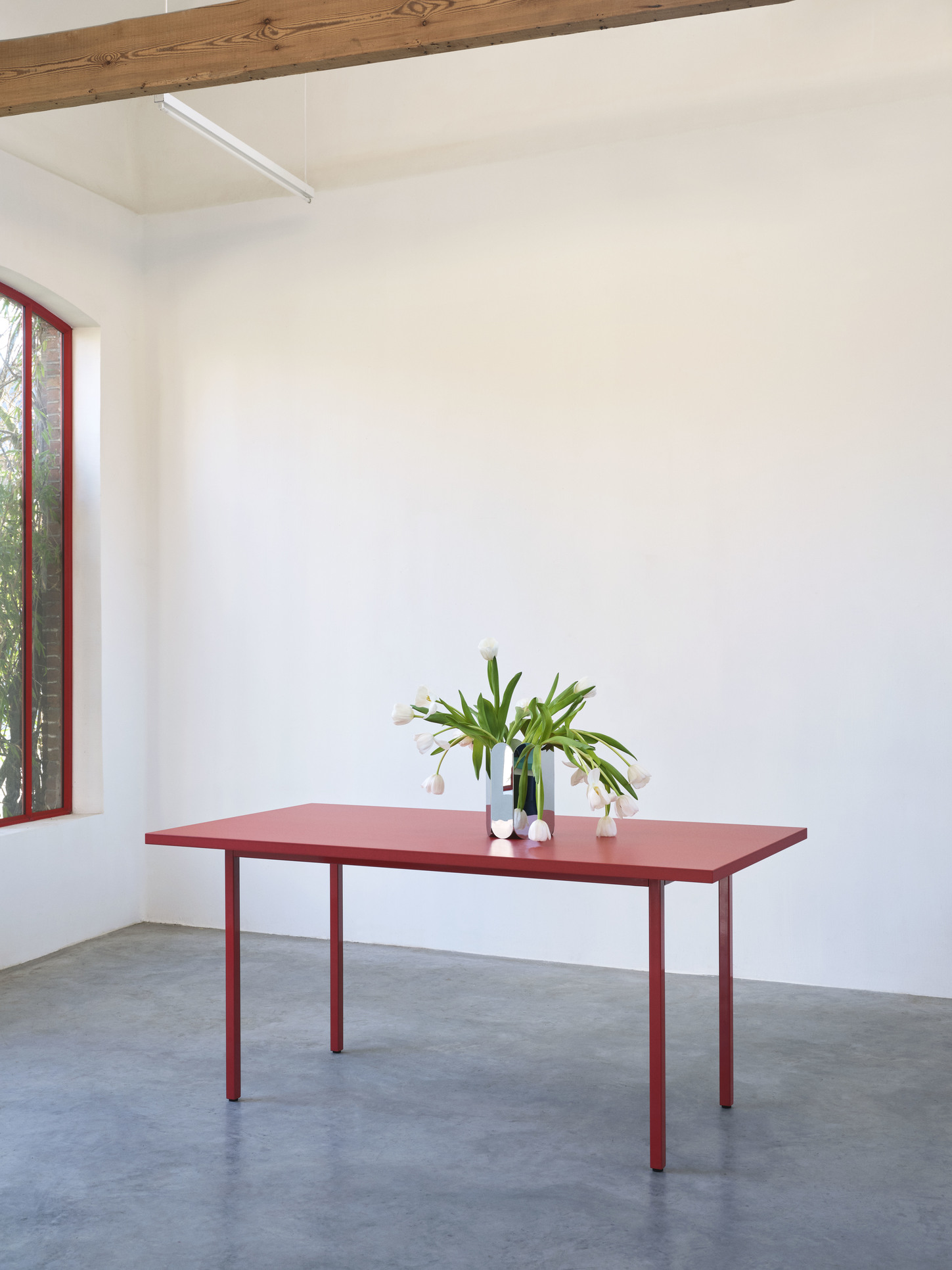HAY Two Colour Table Maroon Red