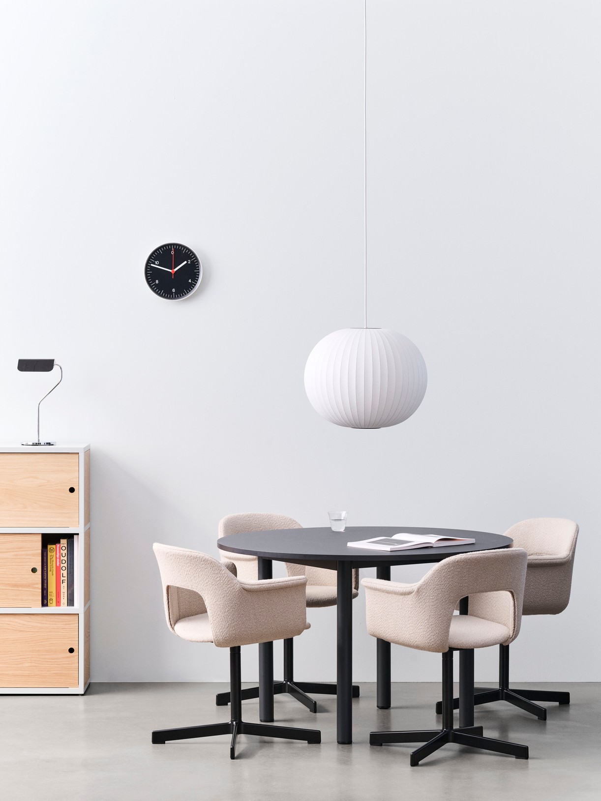 HAY Layout Armchair 234 | Base black | Turf Creme Melange