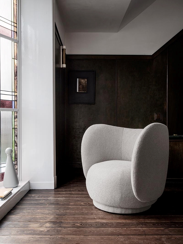 ferm living Lounge Sessel Rico off white