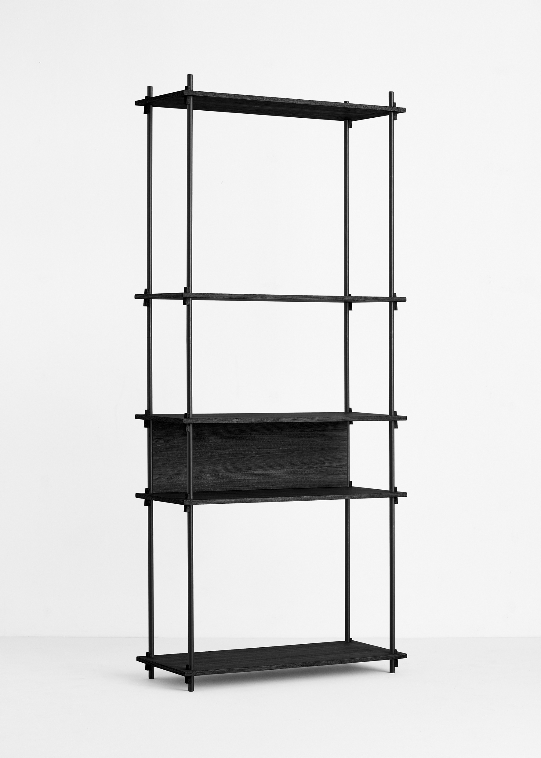 Moebe Shelving System tall single black