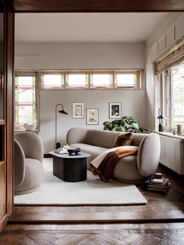 ferm living Lounge Sessel Rico sand