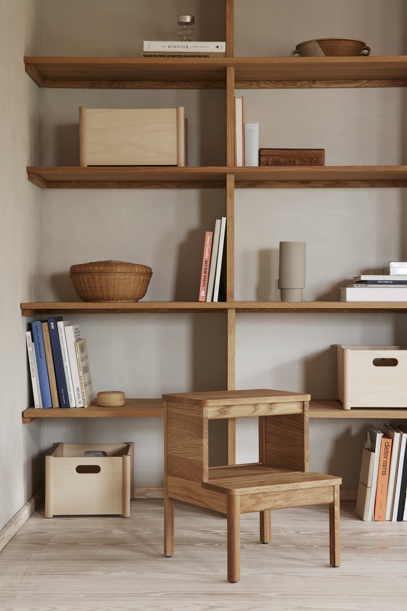 A Line Stepstool, Oak