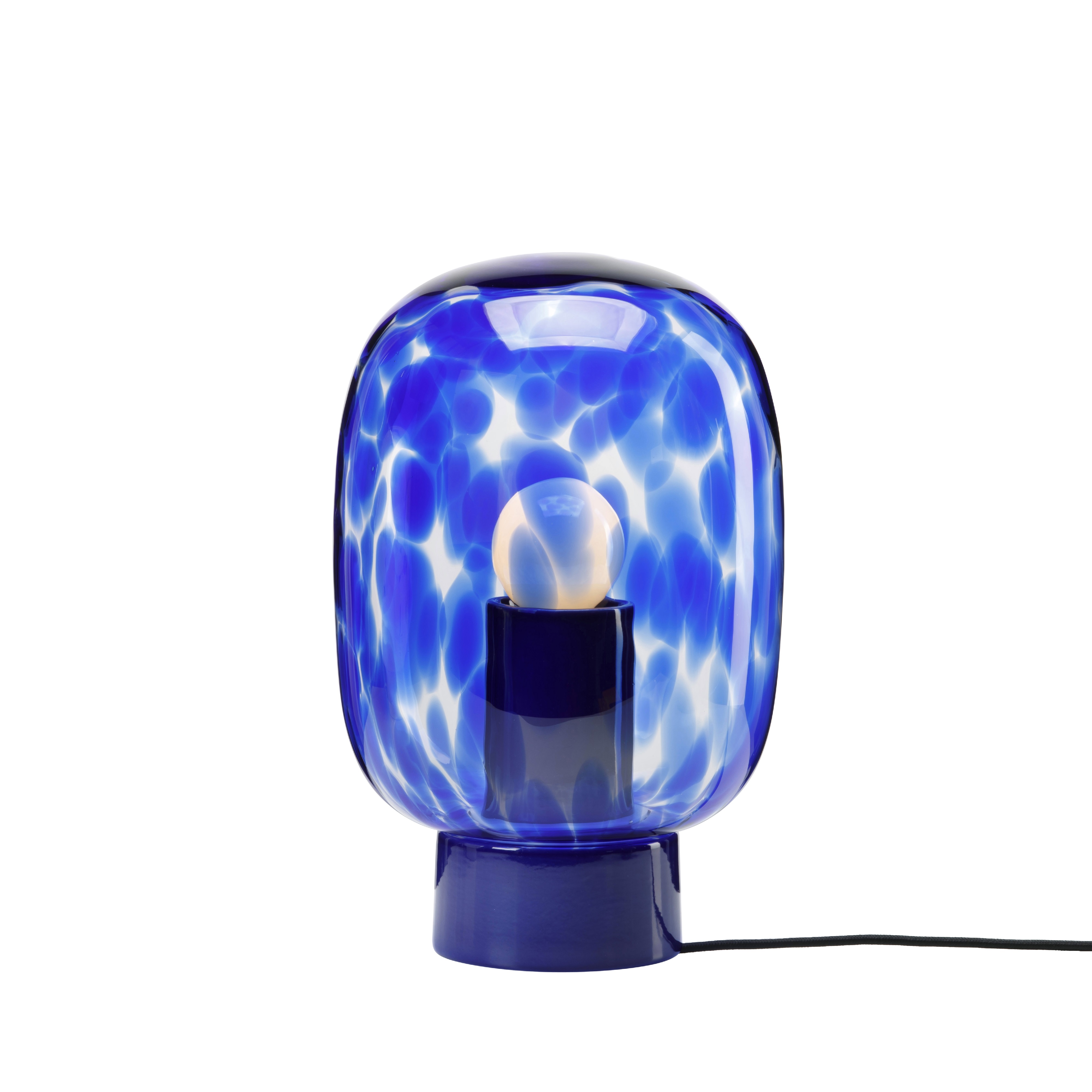 favius Tischleuchte Flakes blau