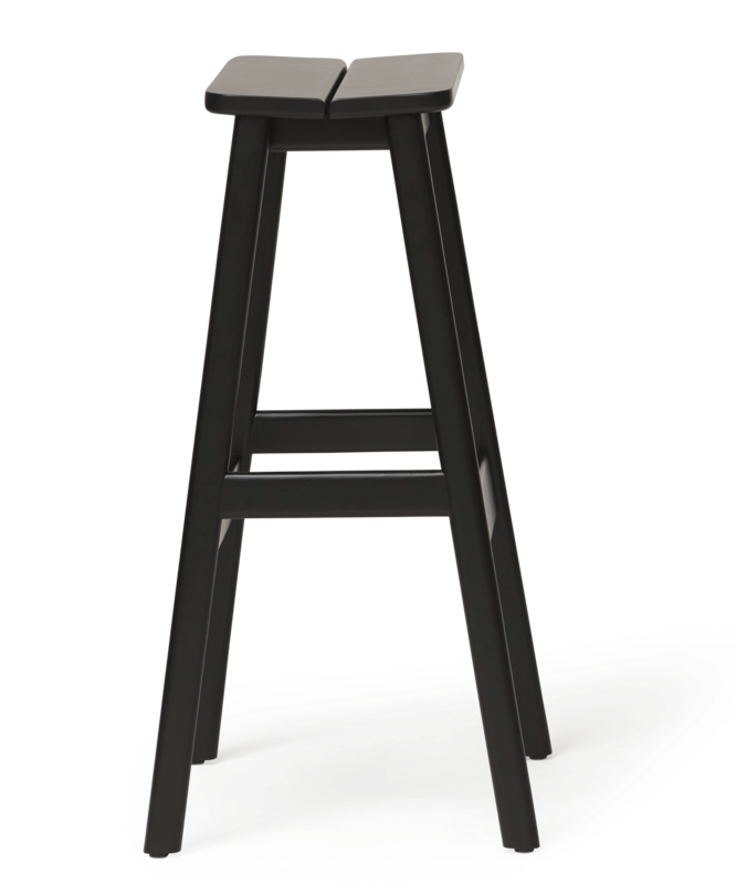 Angle Standard Bar Stool 75, Black